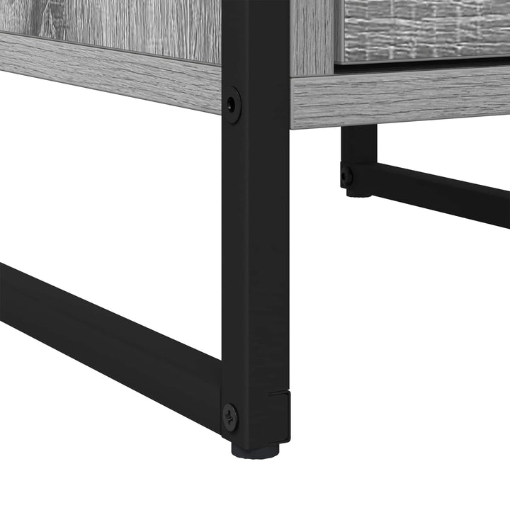 Sengebord 2 pcs Grå Sonoma 39,5 x 30 x 50 cm Konstrueret træ