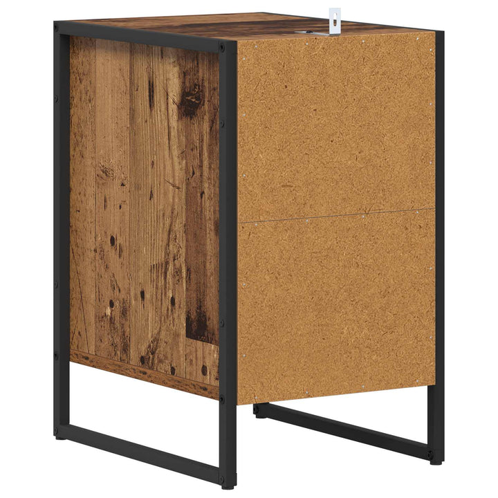 Sengebord Gammelt træ 39,5 x 30 x 50 cm Konstrueret træ