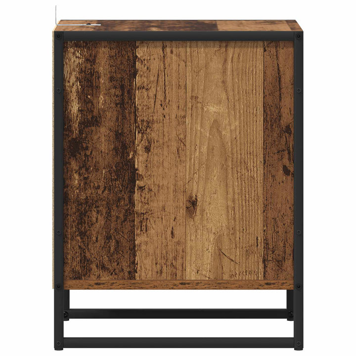 Sengebord Gammelt træ 39,5 x 30 x 50 cm Konstrueret træ