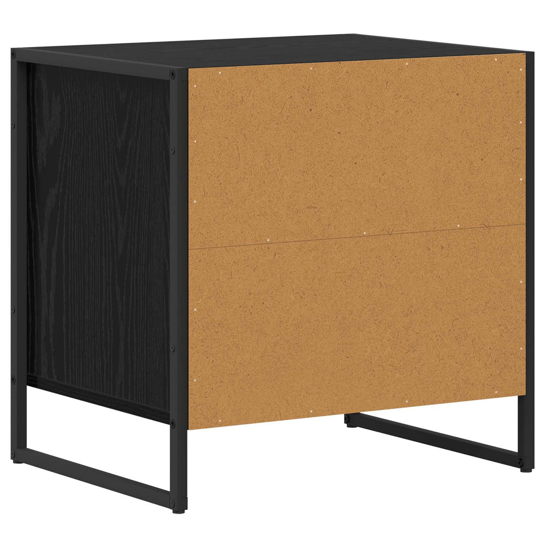Sengebord Sort eg 50 x 39,5 x 50 cm Konstrueret træ