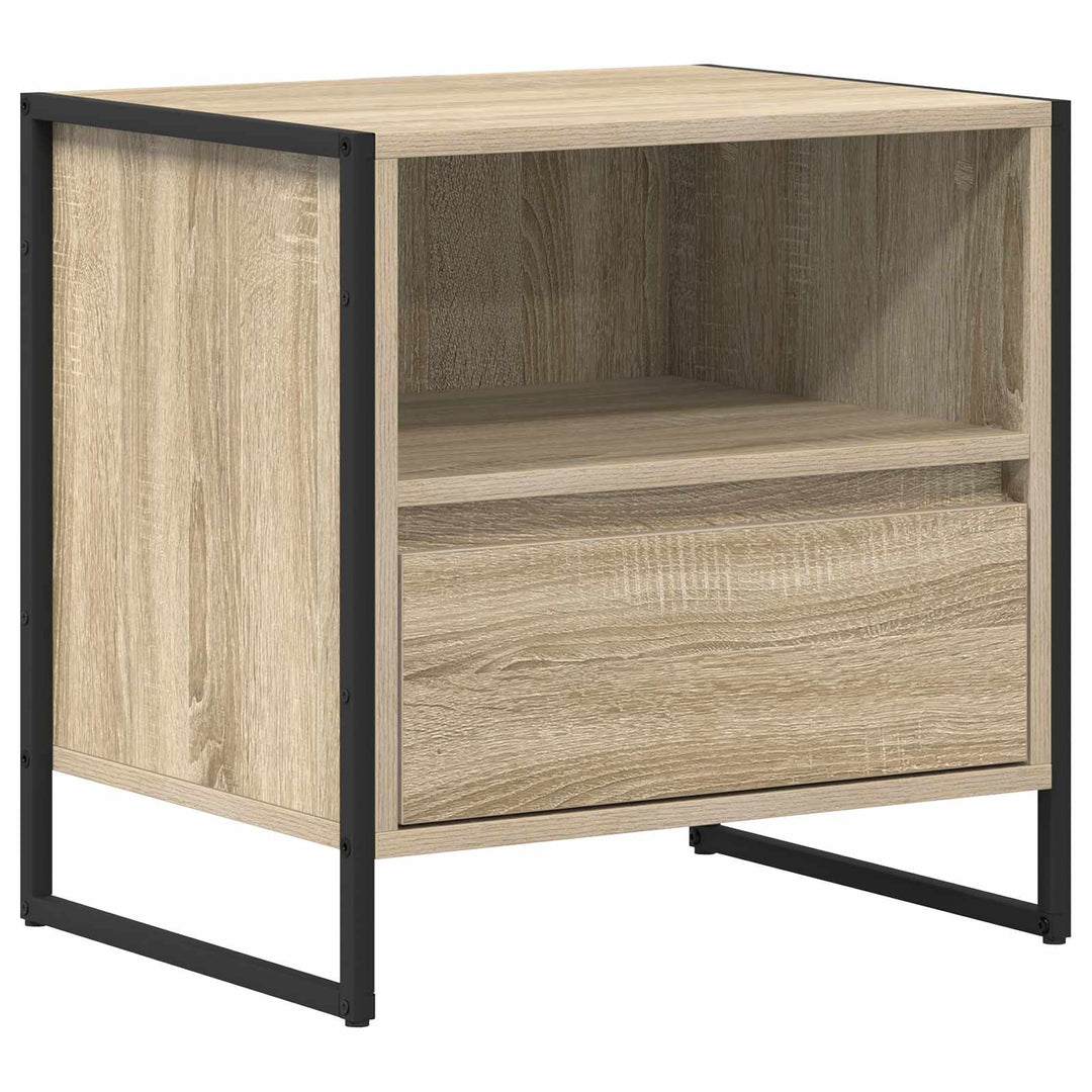 Sengebord Sonoma-eg 50 x 39,5 x 50 cm Konstrueret træ