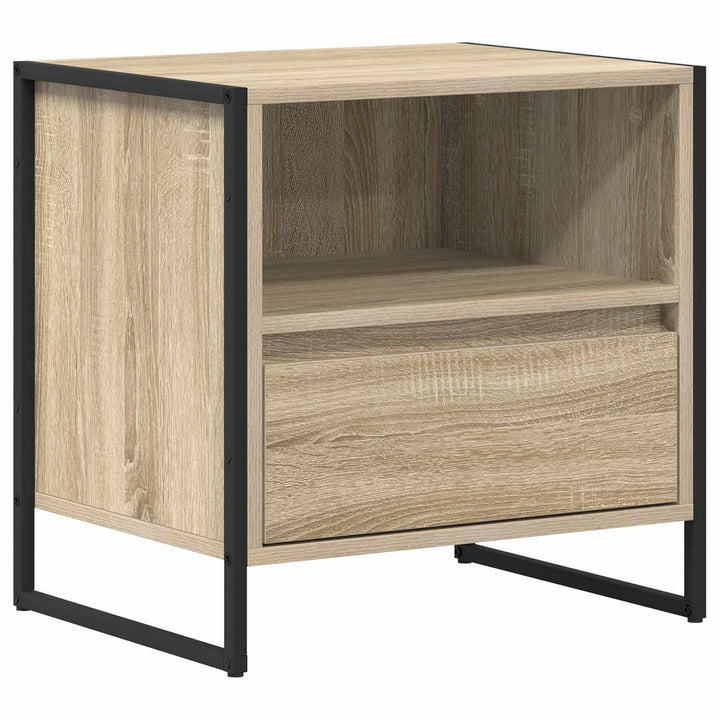 Sengebord Sonoma-eg 50 x 39,5 x 50 cm Konstrueret træ
