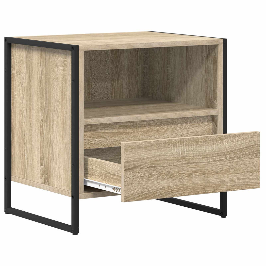 Sengebord Sonoma-eg 50 x 39,5 x 50 cm Konstrueret træ