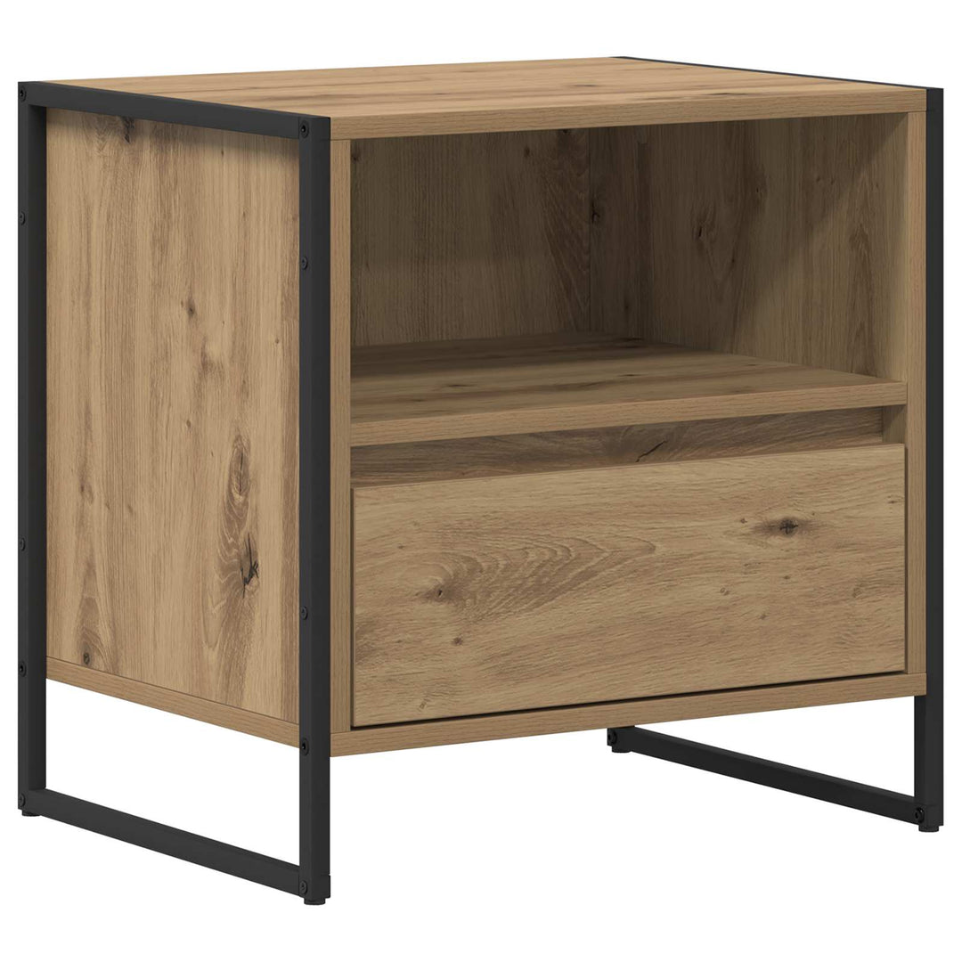 Sengebord Artisan eg 50 x 39,5 x 50 cm Konstrueret træ