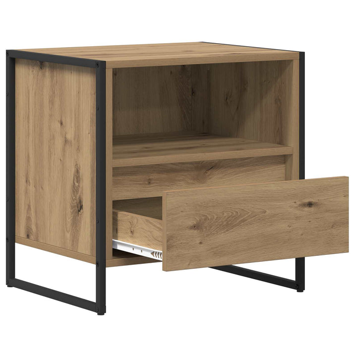 Sengebord Artisan eg 50 x 39,5 x 50 cm Konstrueret træ