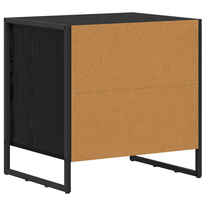 Sengebord Sort eg 50 x 39,5 x 50 cm Konstrueret træ