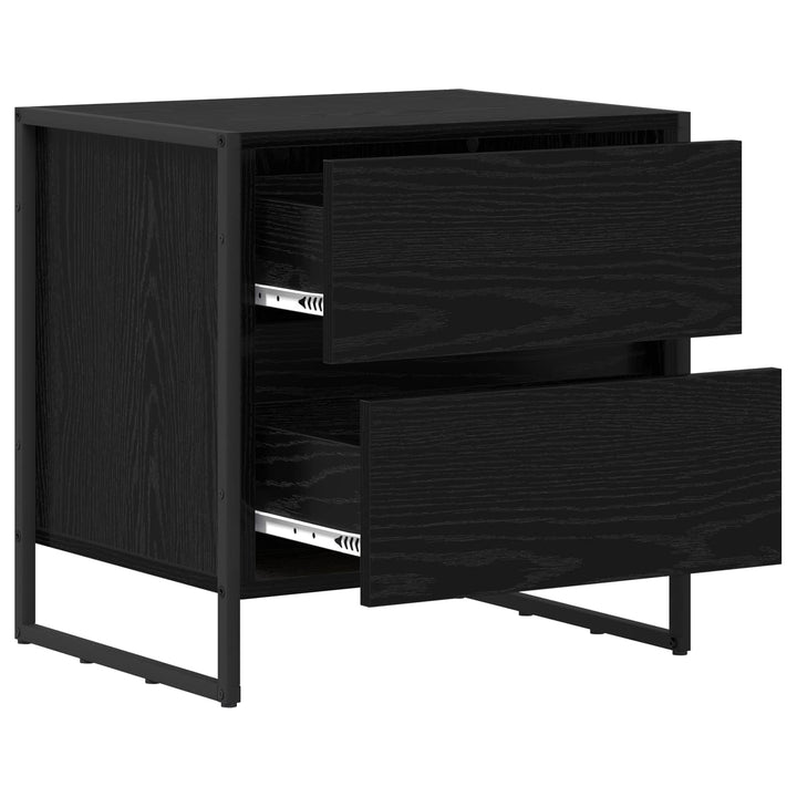Sengebord Sort eg 50 x 39,5 x 50 cm Konstrueret træ
