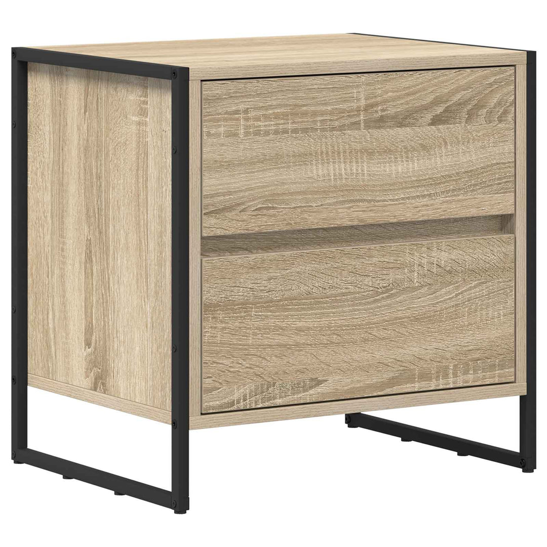 Sengebord med skuffe Sonoma 50 x 39,5 x 50 cm Konstrueret træ
