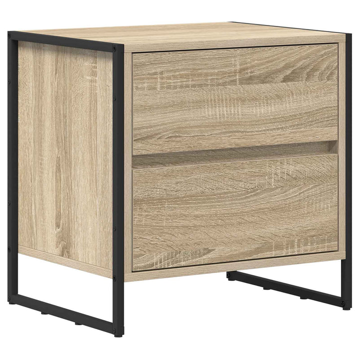 Sengebord med skuffe Sonoma 50 x 39,5 x 50 cm Konstrueret træ