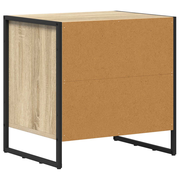 Sengebord med skuffe Sonoma 50 x 39,5 x 50 cm Konstrueret træ