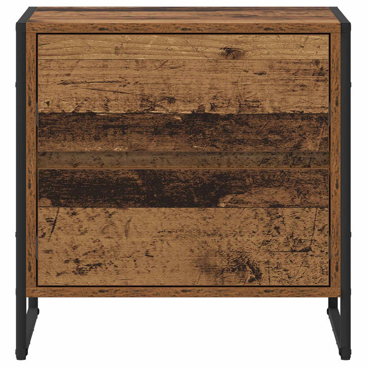 Sengebord 2 pcs Gammelt træ 50 x 39,5 x 50 cm Konstrueret træ