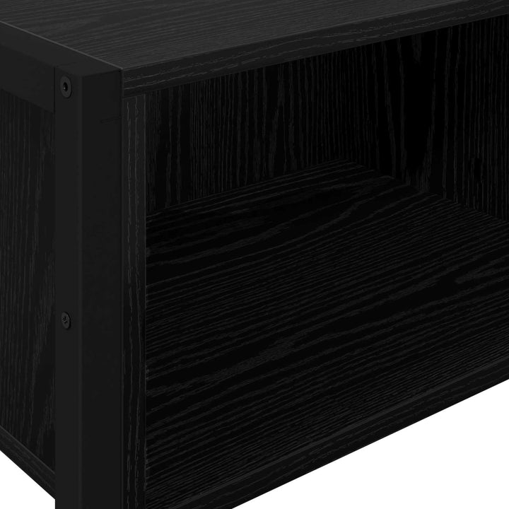 Endebord Sort eg 100 x 36 x 75 cm Konstrueret træ