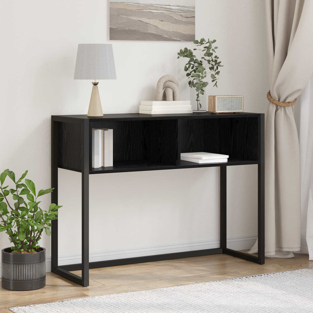 Endebord Sort eg 100 x 36 x 75 cm Konstrueret træ