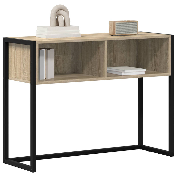 Endebord med opbevaring Sonoma 100 x 36 x 75 cm Konstrueret træ