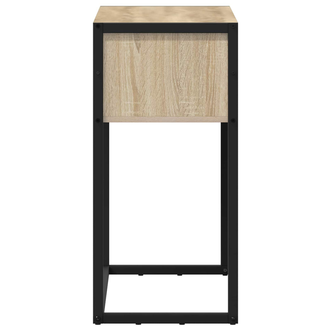 Endebord med opbevaring Sonoma 100 x 36 x 75 cm Konstrueret træ