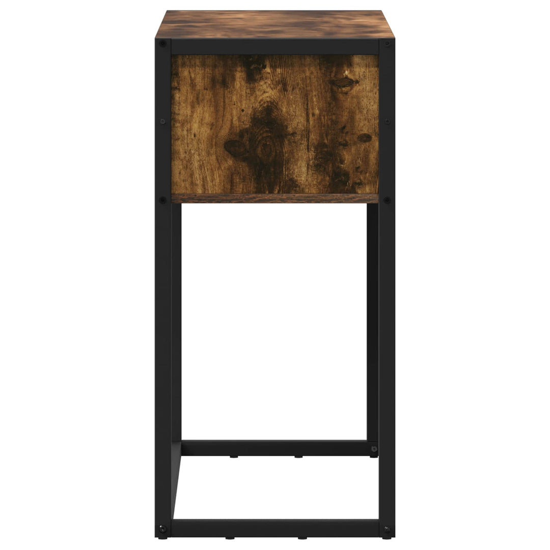Endebord Røget Eg 100 x 36 x 75 cm Konstrueret træ