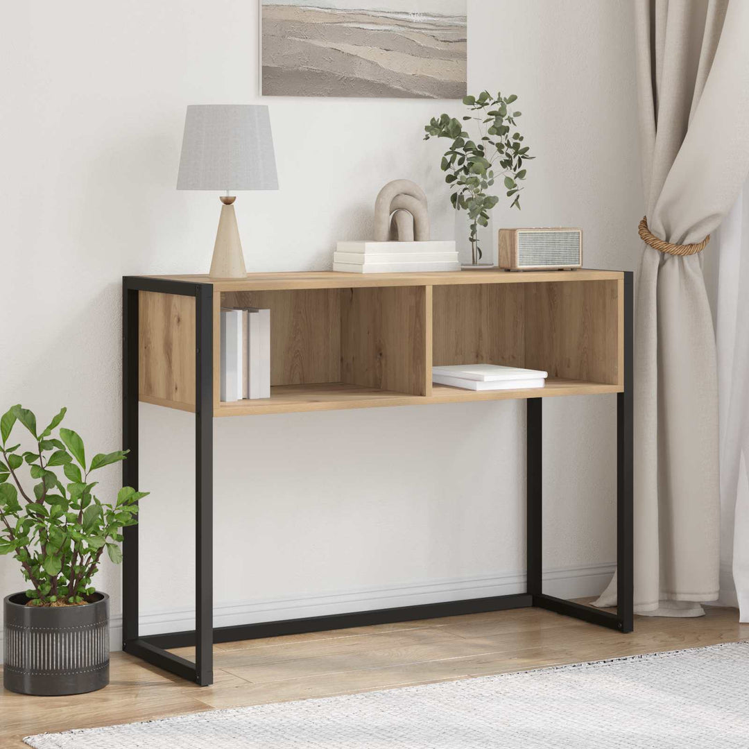 Endebord Artisan-eg 100 x 36 x 75 cm Konstrueret træ