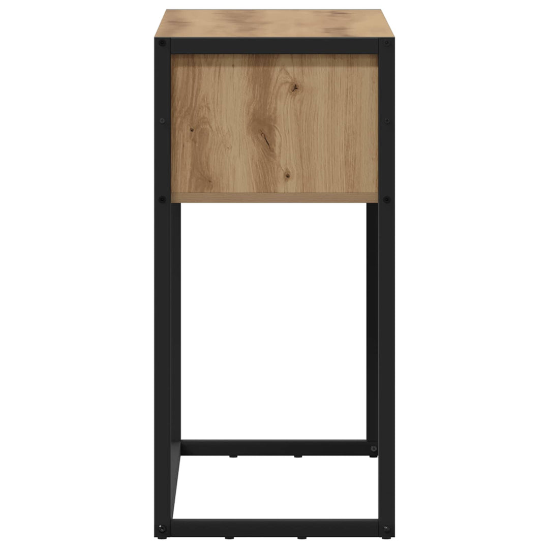 Endebord Artisan-eg 100 x 36 x 75 cm Konstrueret træ