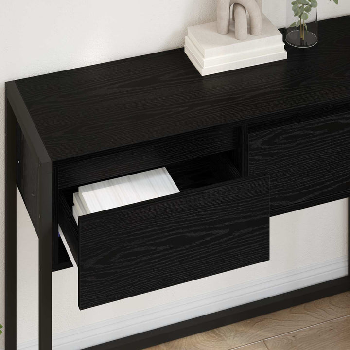 Endebord Sort eg 100 x 36 x 75 cm Konstrueret træ