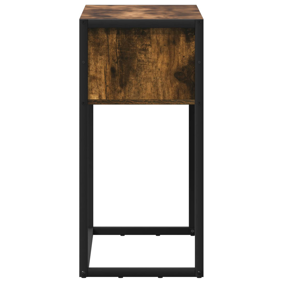Endebord Røget Eg 100 x 36 x 75 cm Konstrueret træ