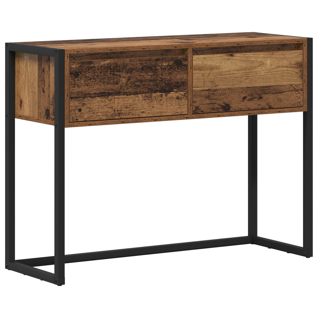 Endebord Gammelt træ 100 x 36 x 75 cm Konstrueret træ