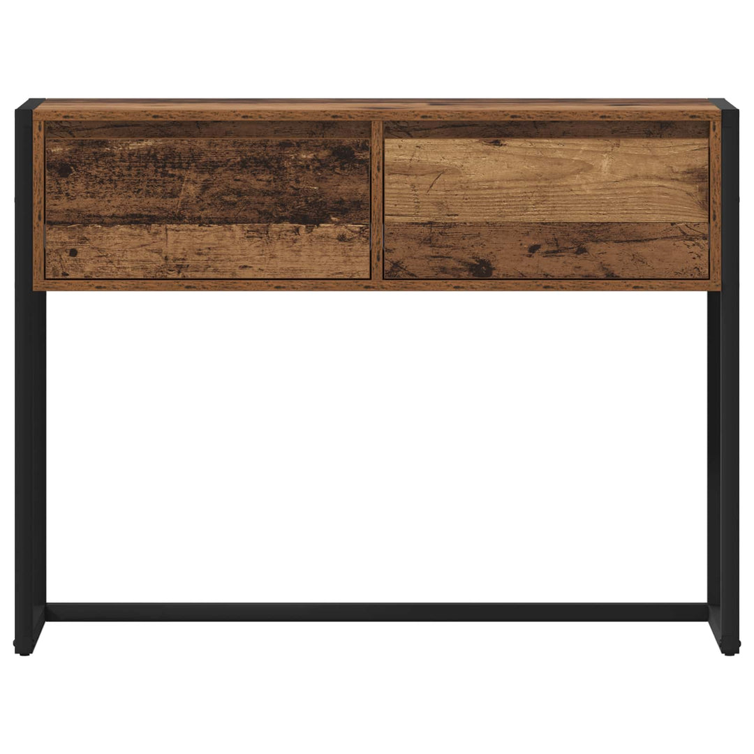 Endebord Gammelt træ 100 x 36 x 75 cm Konstrueret træ