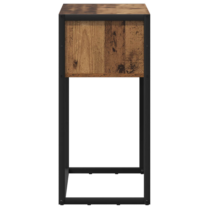 Endebord Gammelt træ 100 x 36 x 75 cm Konstrueret træ