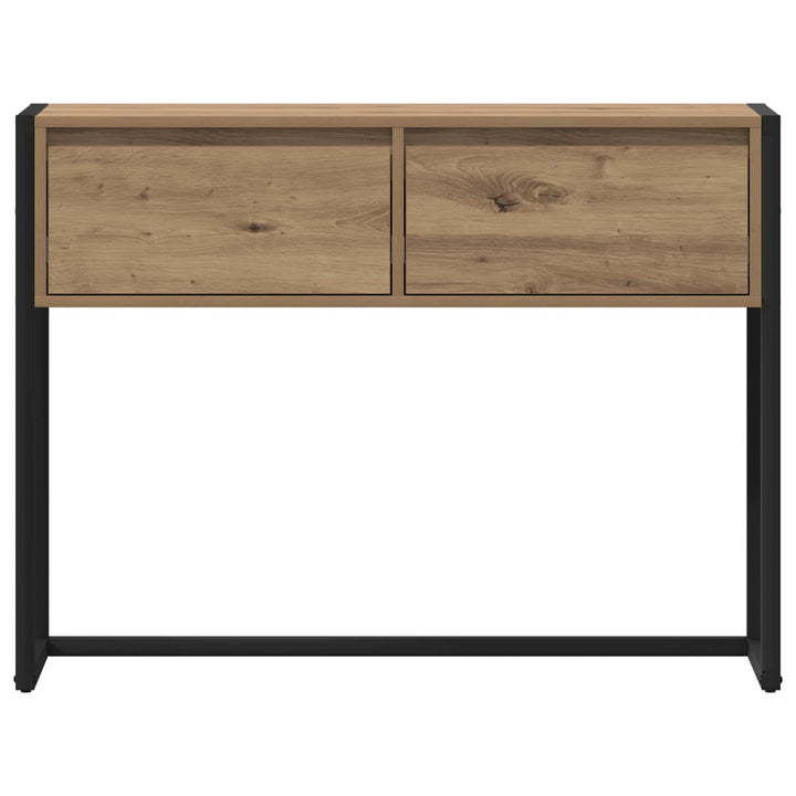 Endebord Artisan eg 100 x 36 x 75 cm Konstrueret træ