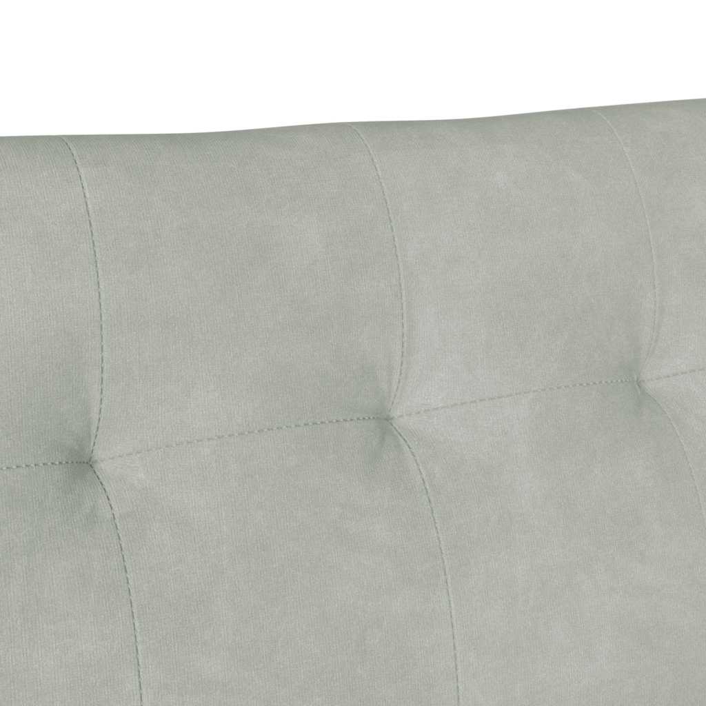 Chesterfield bænk Lysegrå 112 x 65,5 x 75 cm Fløjl