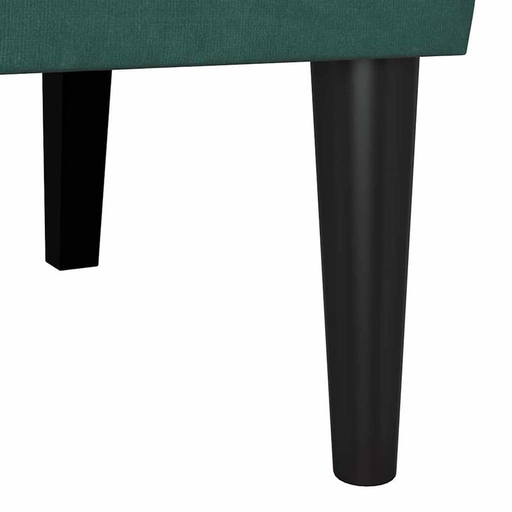 Chesterfield bænk Mørkegrøn 112 x 65,5 x 75 cm Fløjl