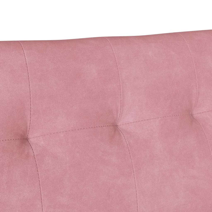 Chesterfield bænk Lyserød 112 x 65,5 x 75 cm Fløjl