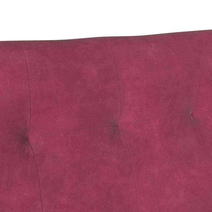Chesterfield bænk Vinrød 112 x 65,5 x 75 cm Fløjl