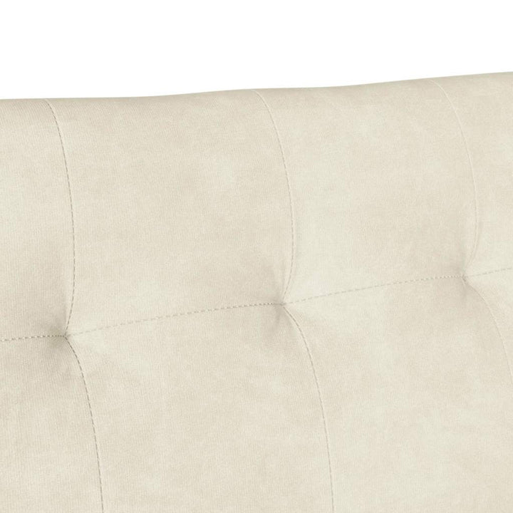 Chesterfield bænk Creme 112 x 65,5 x 75 cm Fløjl