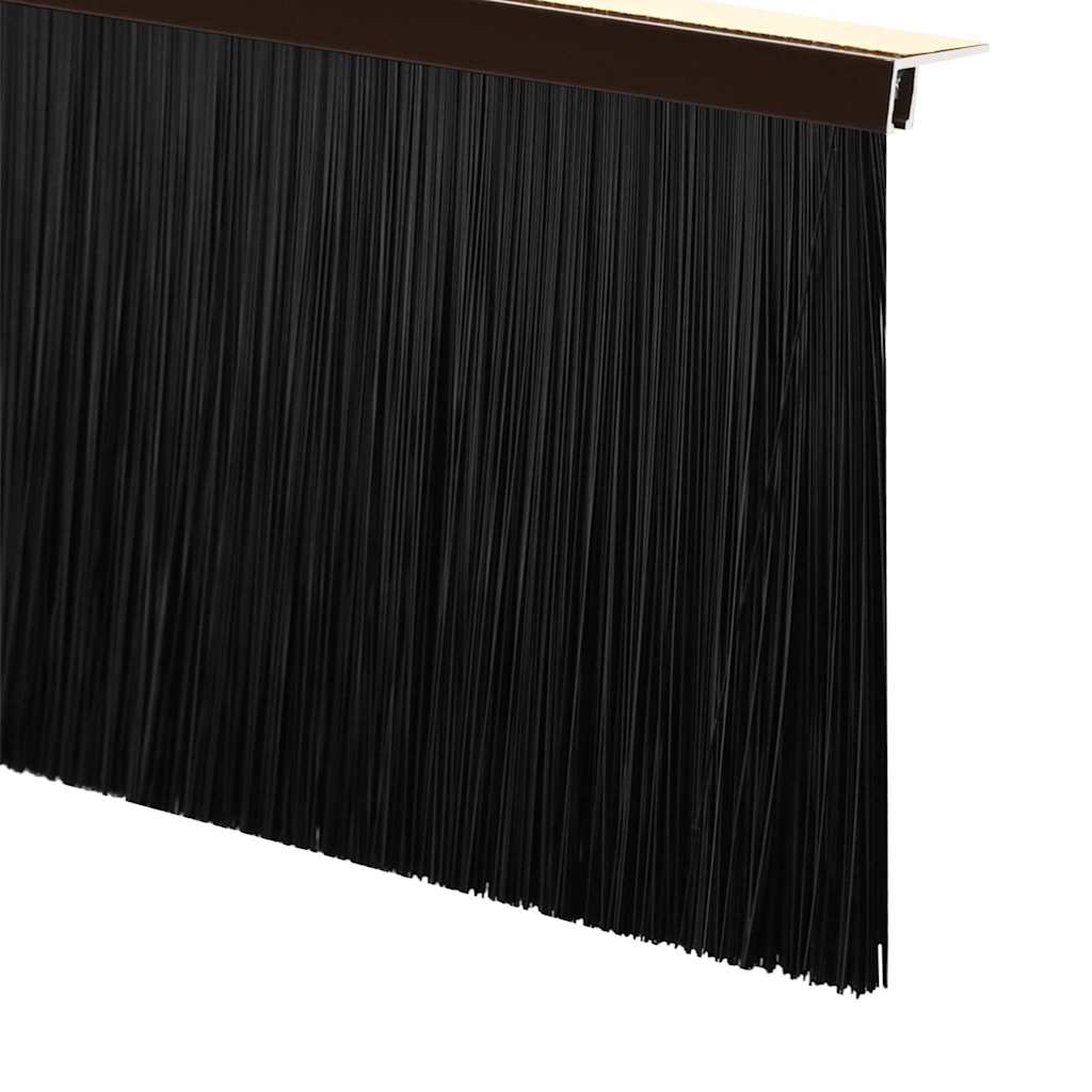 Selvklæbende dørbørstetætninger 6 pcs Brun 100 cm