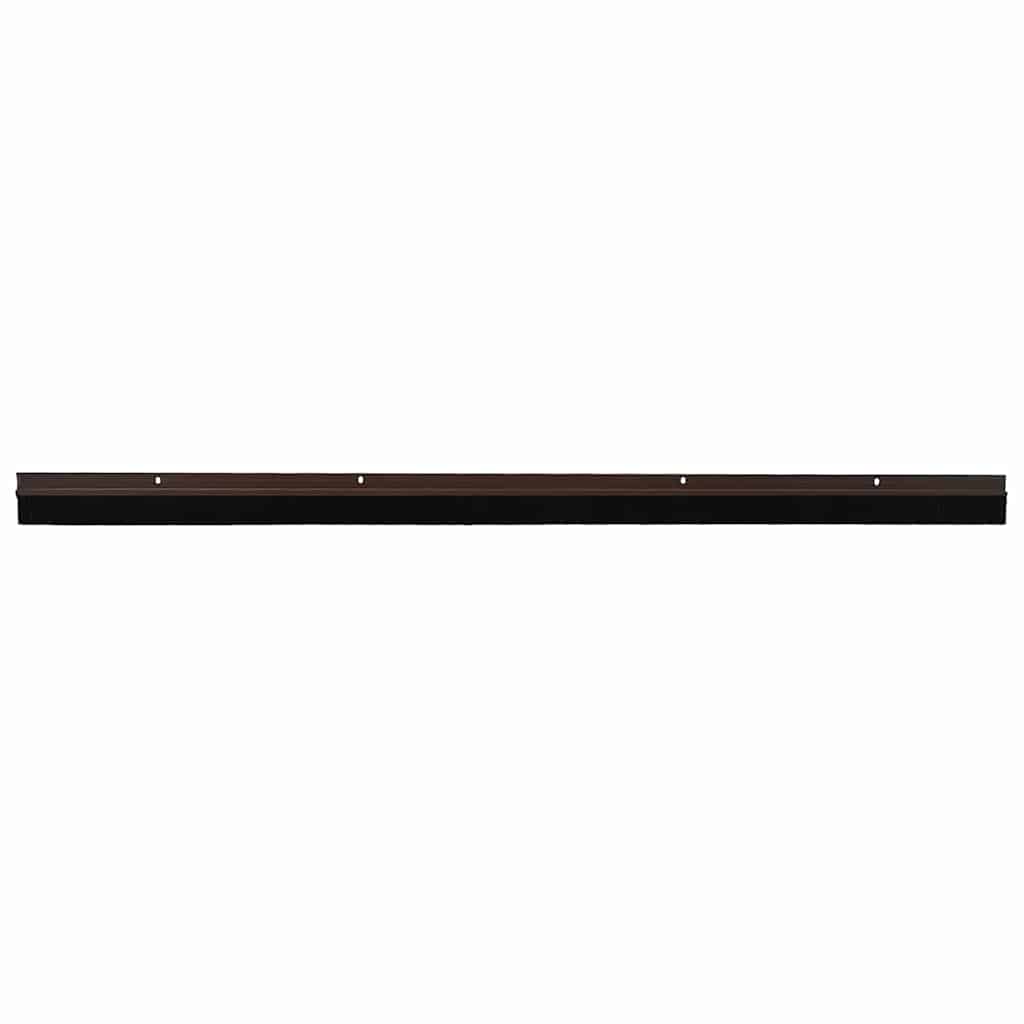 Skruemonterede dørbørste tætninger 6 pcs Brun 100 cm