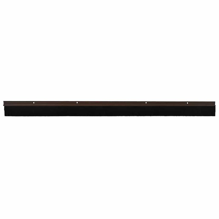 Skruemonterede dørbørste tætninger 6 pcs Brun 100 cm