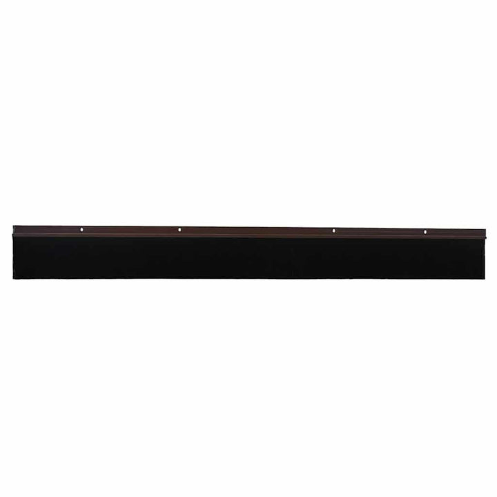 Skruemonterede dørbørste tætninger 6 pcs Brun 100 cm