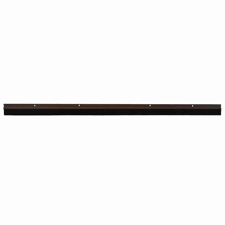 Skruemonterede dørbørste tætninger 12 pcs Brun 100 cm