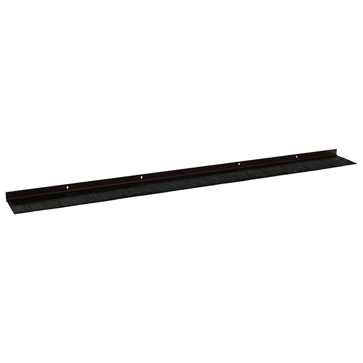 Skruemonterede dørbørste tætninger 6 pcs Brun 100 cm