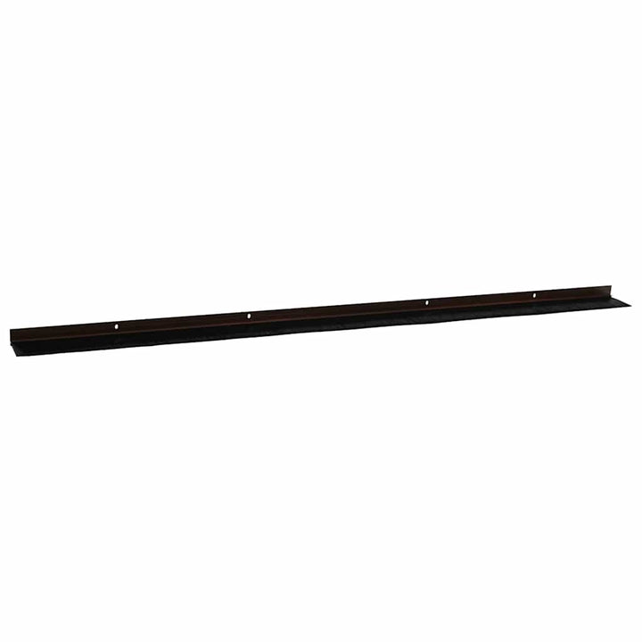 Skruemonterede dørbørste tætninger 12 pcs Brun 100 cm