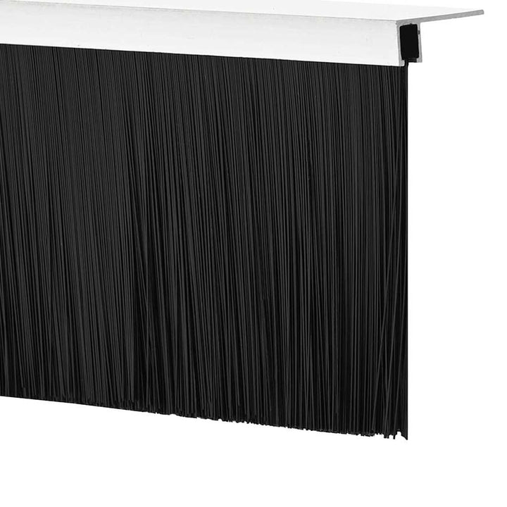 Skruemonterede dørbørste tætninger 6 pcs Sølv 100 cm