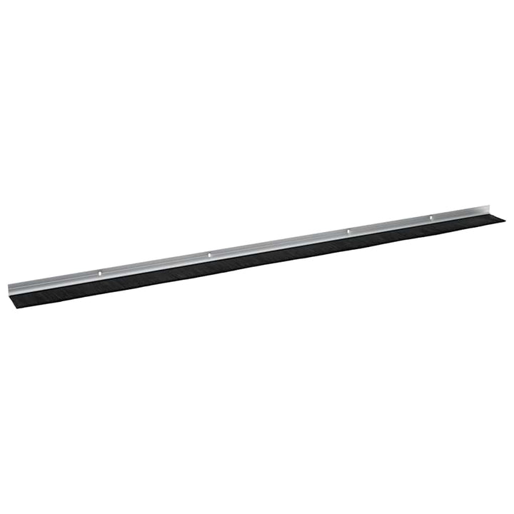 Skruemonterede dørbørste tætninger 12 pcs Sølv 100 cm