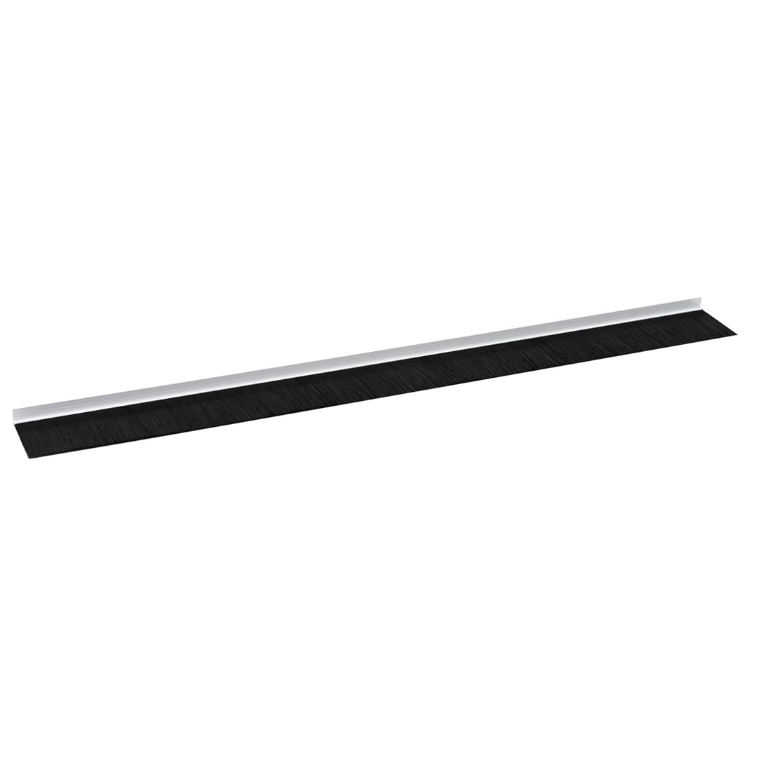 Selvklæbende dørbørstetætninger 6 pcs Hvid 100 cm