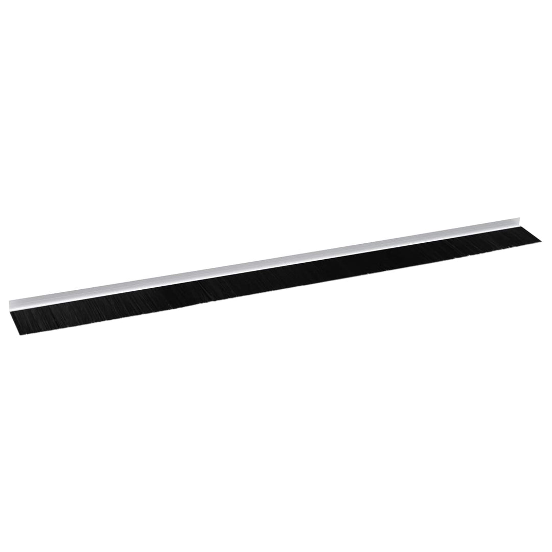 Selvklæbende dørbørstetætninger 12 pcs Hvid 100 cm