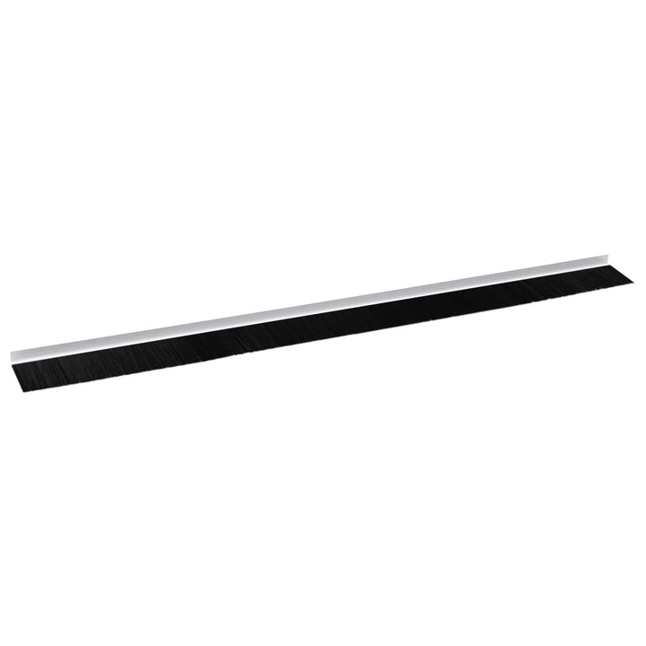 Selvklæbende dørbørstetætninger 12 pcs Hvid 100 cm