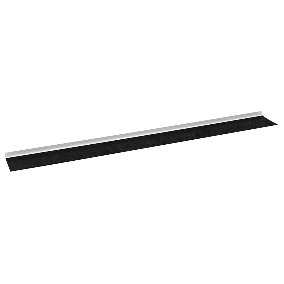 Selvklæbende dørbørstetætninger 12 pcs Hvid 100 cm