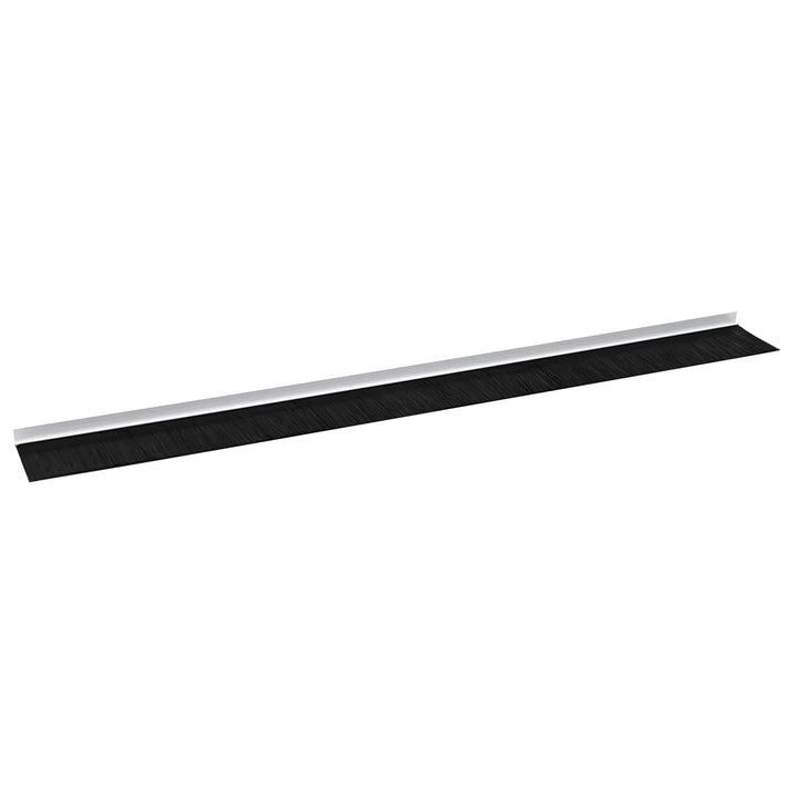 Selvklæbende dørbørstetætninger 12 pcs Hvid 100 cm