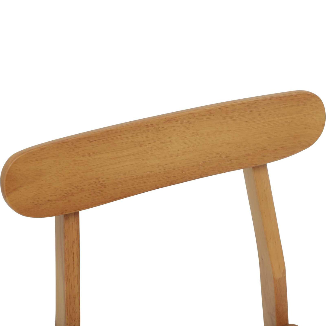 Spisestuestol 2 pcs Naturfarvet 43 x 44,5 x 77 cm