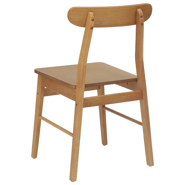 Spisestuestol 2 pcs Naturfarvet 43 x 44,5 x 77 cm