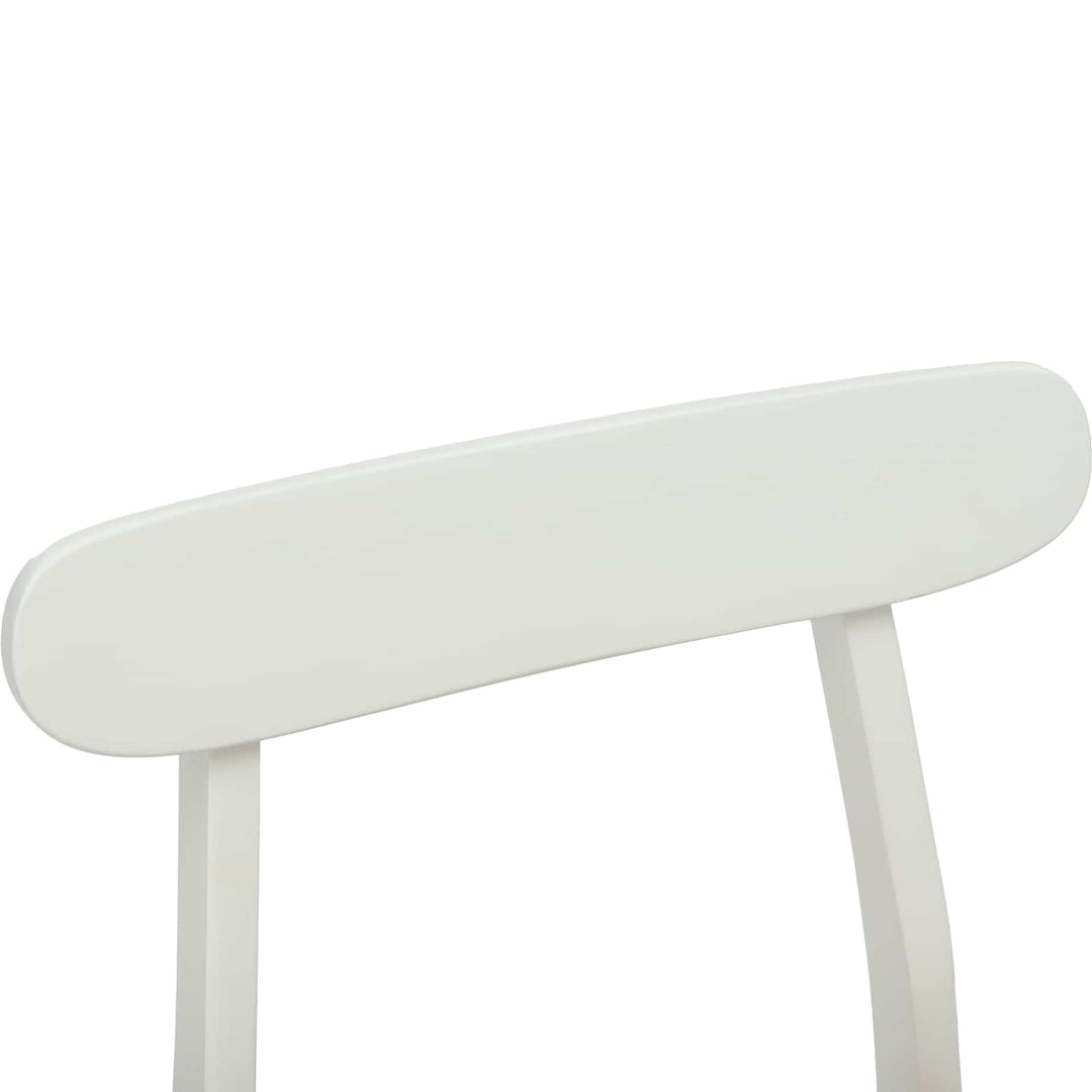 Spisestuestol 2 pcs Hvid og Naturlig 43 x 44,5 x 77 cm